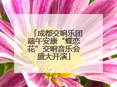 成都交响乐团端午安康“蝶恋花”交响音乐会盛大开演