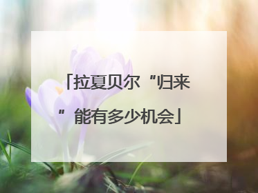 拉夏贝尔“归来”能有多少机会