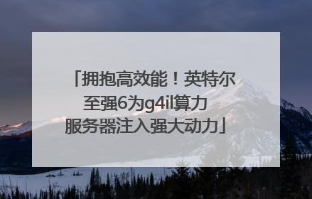 拥抱高效能！英特尔至强6为g4il算力服务器注入强大动力