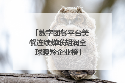 数字团餐平台美餐连续蝉联胡润全球瞪羚企业榜