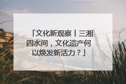 文化新观察丨三湘四水间，文化遗产何以焕发新活力？