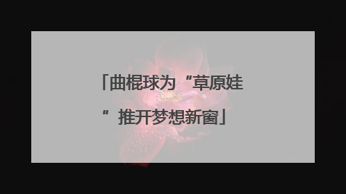 曲棍球为“草原娃”推开梦想新窗