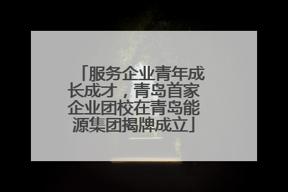 服务企业青年成长成才，青岛首家企业团校在青岛能源集团揭牌成立