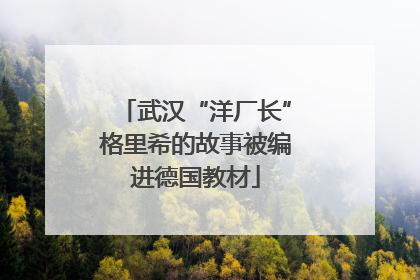 武汉“洋厂长”格里希的故事被编进德国教材