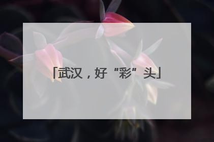 武汉，好“彩”头