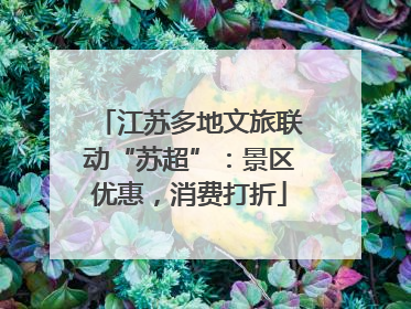 江苏多地文旅联动“苏超”:景区优惠,消费打折