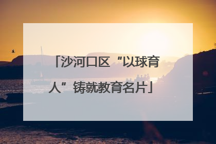 沙河口区“以球育人”铸就教育名片