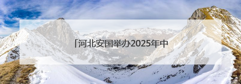 河北安国举办2025年中医药传承创新发展主题活动