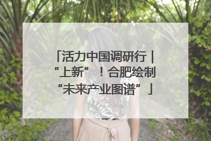 活力中国调研行｜“上新”！合肥绘制“未来产业图谱”