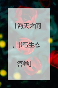 海天之间，书写生态答卷