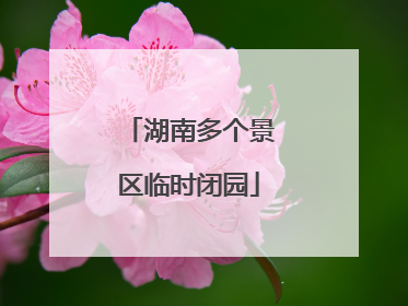湖南多个景区临时闭园