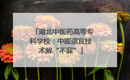 湖北中医药高等专科学校：中医适宜技术解“不寐”