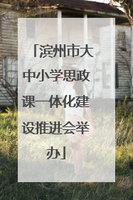 滨州市大中小学思政课一体化建设推进会举办