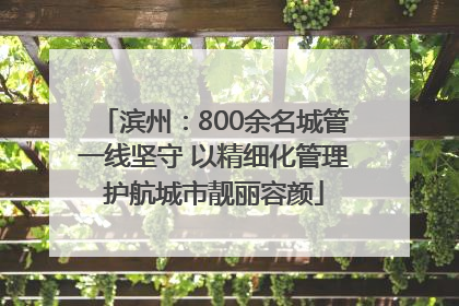 滨州：800余名城管一线坚守 以精细化管理护航城市靓丽容颜