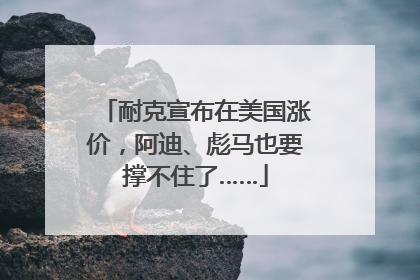 耐克宣布在美国涨价，阿迪、彪马也要撑不住了……
