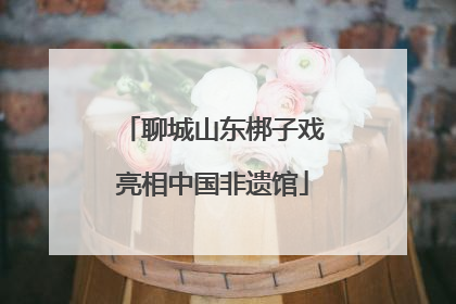 聊城山东梆子戏亮相中国非遗馆