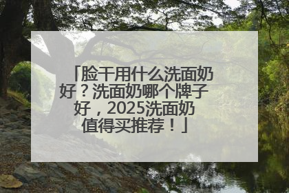 脸干用什么洗面奶好？洗面奶哪个牌子好，2025洗面奶值得买推荐！