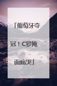 葡萄牙夺冠！C罗掩面痛哭