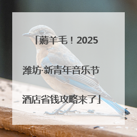 薅羊毛！2025潍坊·新青年音乐节酒店省钱攻略来了