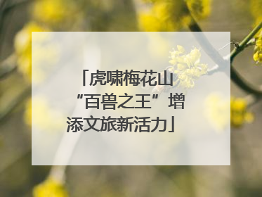 虎啸梅花山 “百兽之王”增添文旅新活力