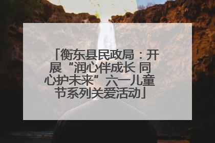 衡东县民政局：开展“润心伴成长 同心护未来”六一儿童节系列关爱活动