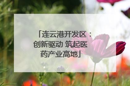 连云港开发区：创新驱动 筑起医药产业高地