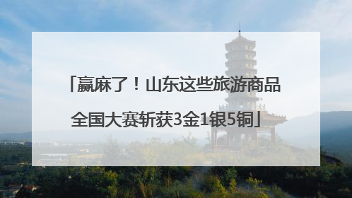 赢麻了！山东这些旅游商品全国大赛斩获3金1银5铜