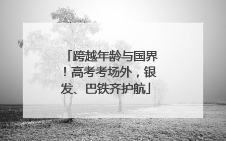 跨越年龄与国界！高考考场外，银发、巴铁齐护航