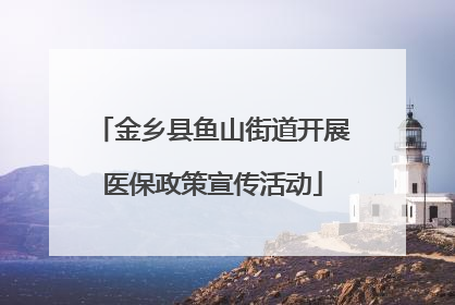 金乡县鱼山街道开展医保政策宣传活动
