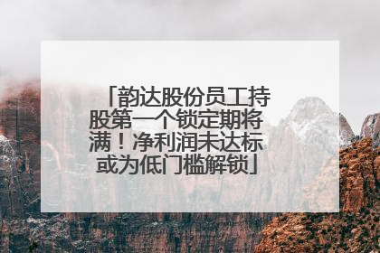 韵达股份员工持股第一个锁定期将满！净利润未达标或为低门槛解锁