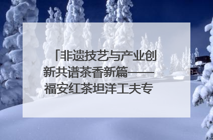 非遗技艺与产业创新共谱茶香新篇——福安红茶坦洋工夫专场推介会在京举办