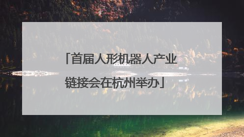 首届人形机器人产业链接会在杭州举办