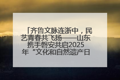 齐鲁文脉连浙中，民艺青春共飞扬——山东携手磐安共启2025年“文化和自然遗产日”系列活动