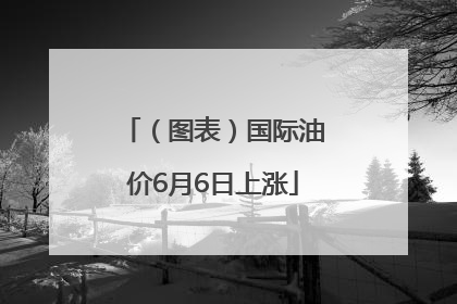 （图表）国际油价6月6日上涨