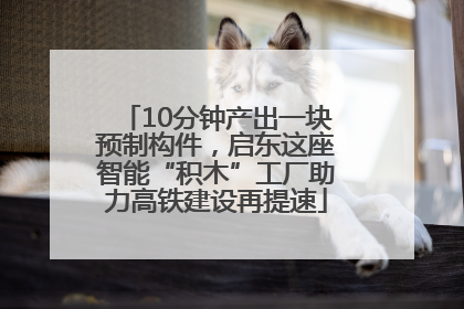 10分钟产出一块预制构件，启东这座智能“积木”工厂助力高铁建设再提速