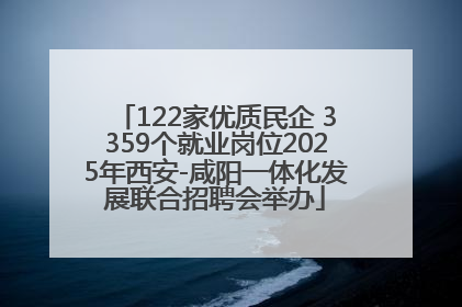 122家优质民企 3359个就业岗位2025年西安-咸阳一体化发展联合招聘会举办