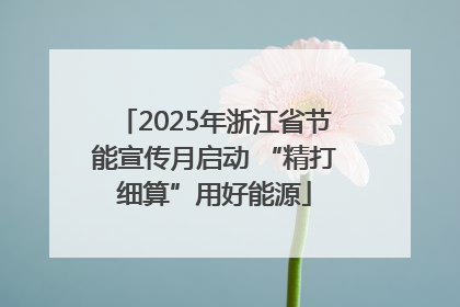 2025年浙江省节能宣传月启动 “精打细算”用好能源