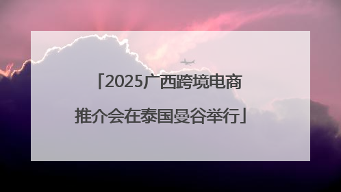 2025广西跨境电商推介会在泰国曼谷举行