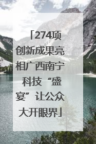 274项创新成果亮相广西南宁 科技“盛宴”让公众大开眼界