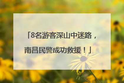 8名游客深山中迷路，南昌民警成功救援！