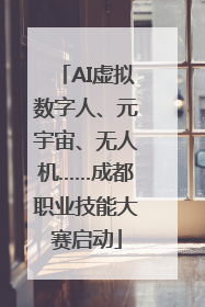 AI虚拟数字人、元宇宙、无人机……成都职业技能大赛启动